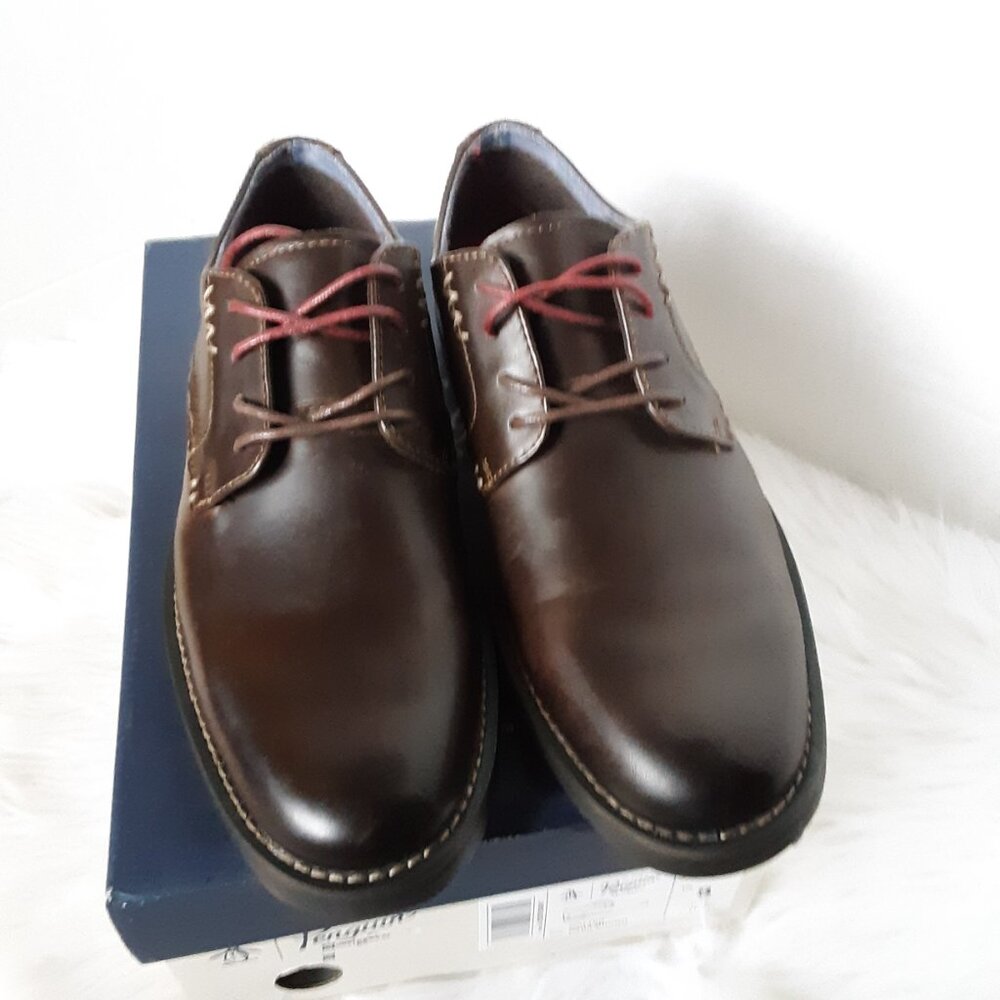 Original Penguin Walters Men's Dress Leather Shoes US Size 8M Oxford Brown